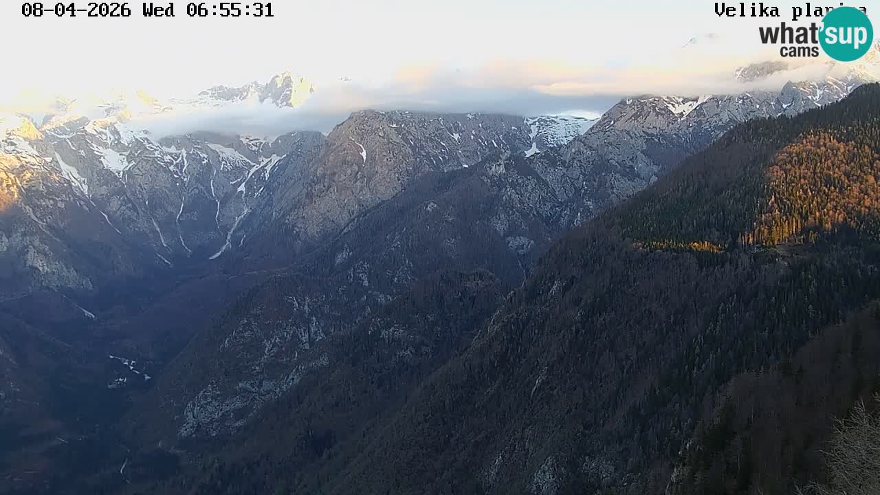 Vallée Kamniška Bistrica | webcam Velika Planina