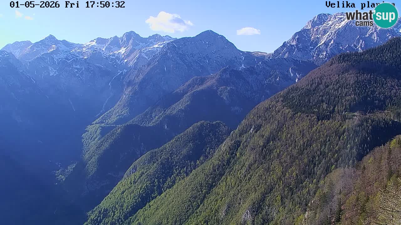 Valley Kamniške Bistrice | Webcam live Velika Planina
