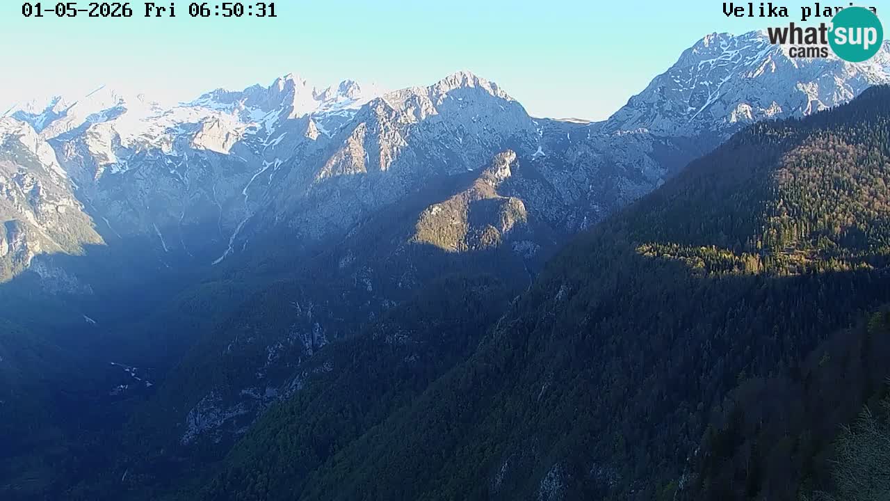 Valley Kamniške Bistrice | Webcam live Velika Planina