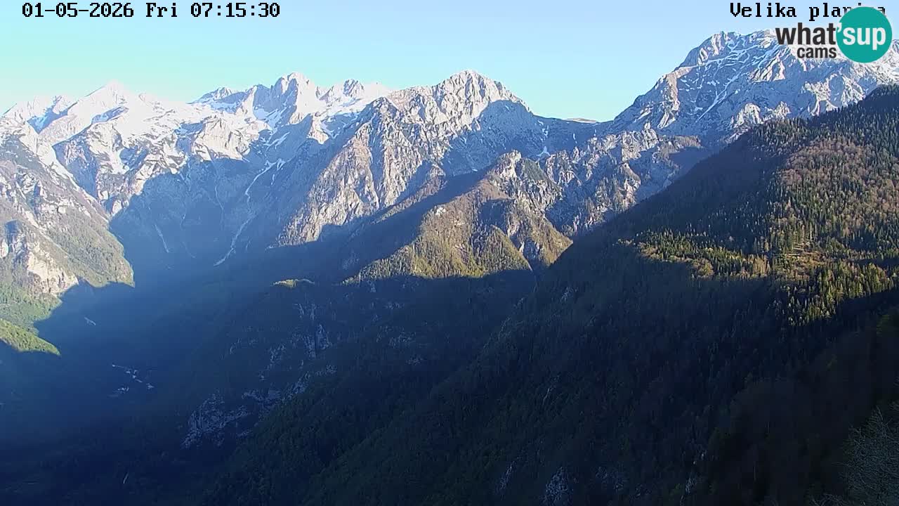 Dolina Kamniške Bistrice | Spletna kamera Velika Planina