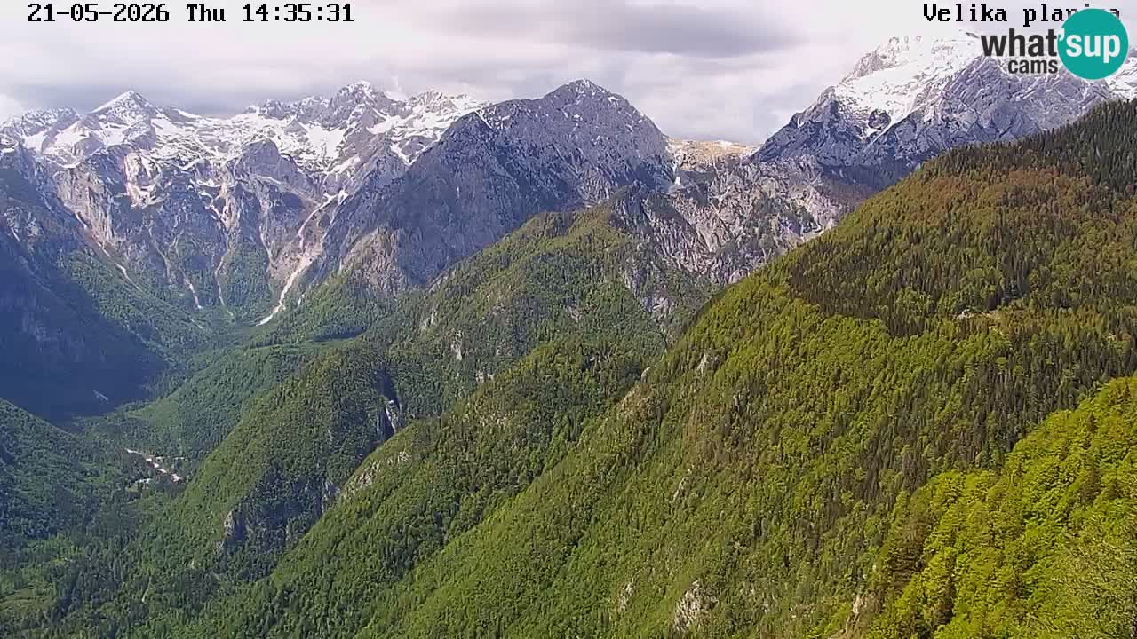 Dolina Kamniške Bistrice | Spletna kamera Velika Planina