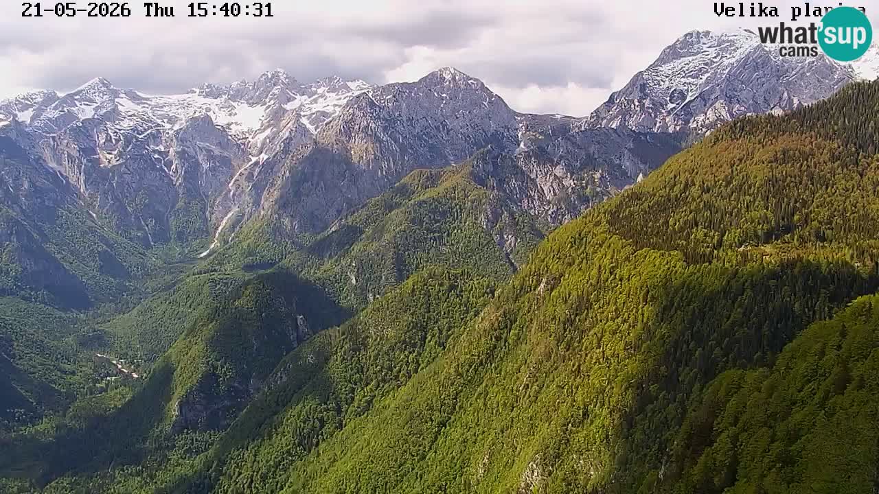 Valle Kamniška Bistrica | webcam Velika Planina