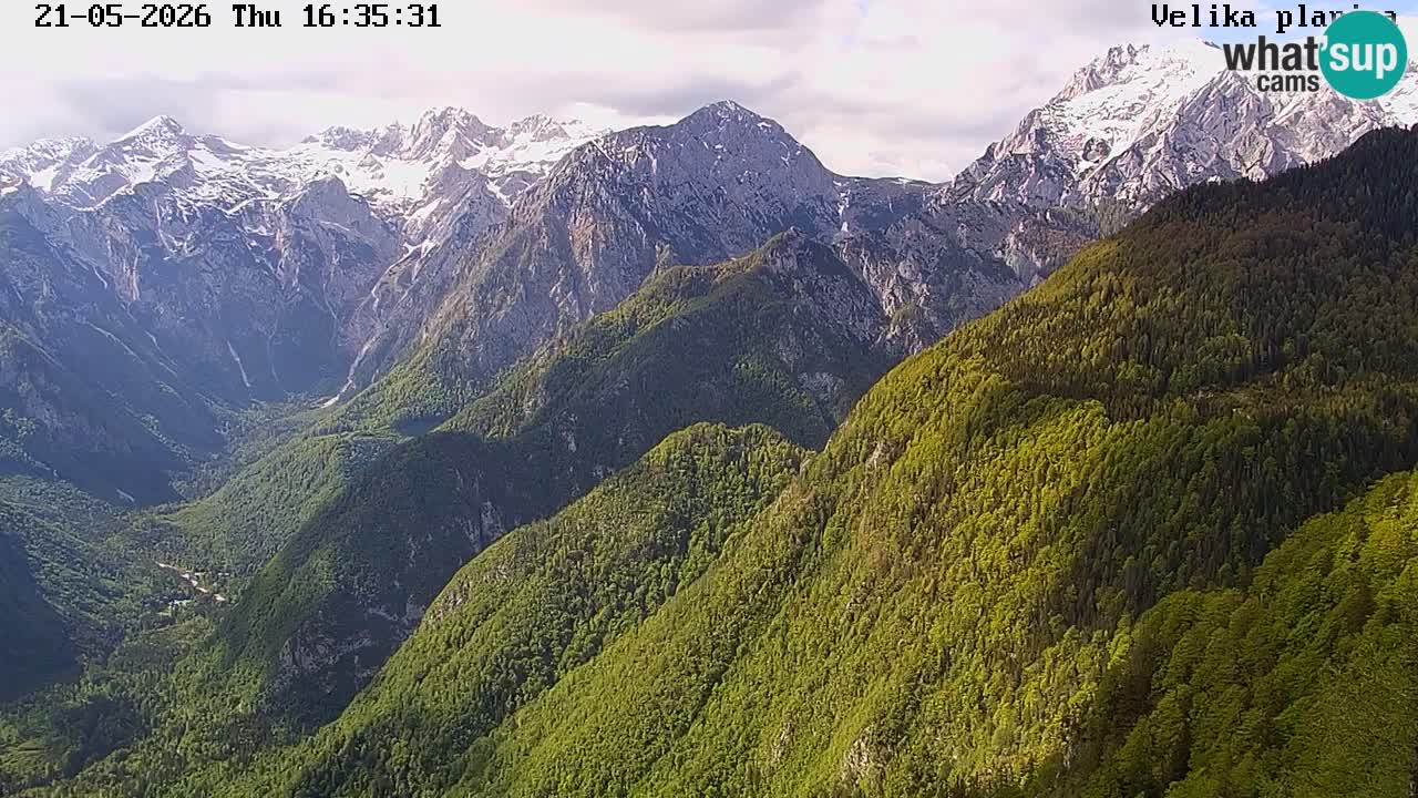 Valle Kamniška Bistrica | webcam Velika Planina