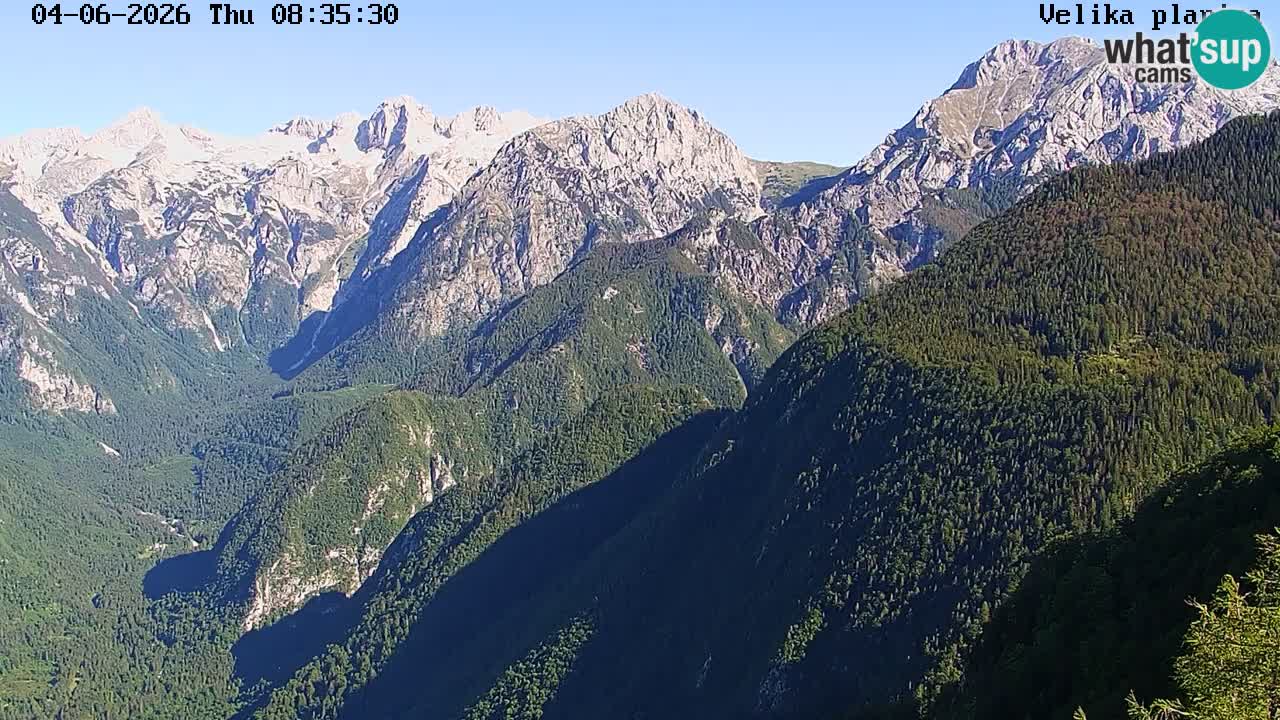 Valle Kamniška Bistrica | webcam Velika Planina