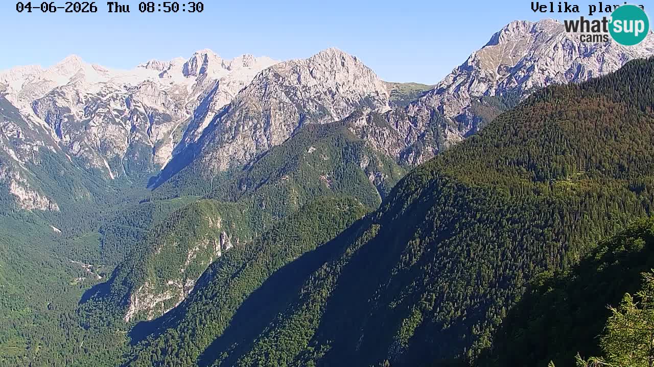 Valle Kamniška Bistrica | webcam Velika Planina