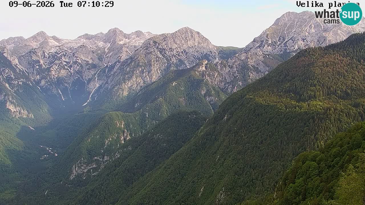 Vallée Kamniška Bistrica | webcam Velika Planina
