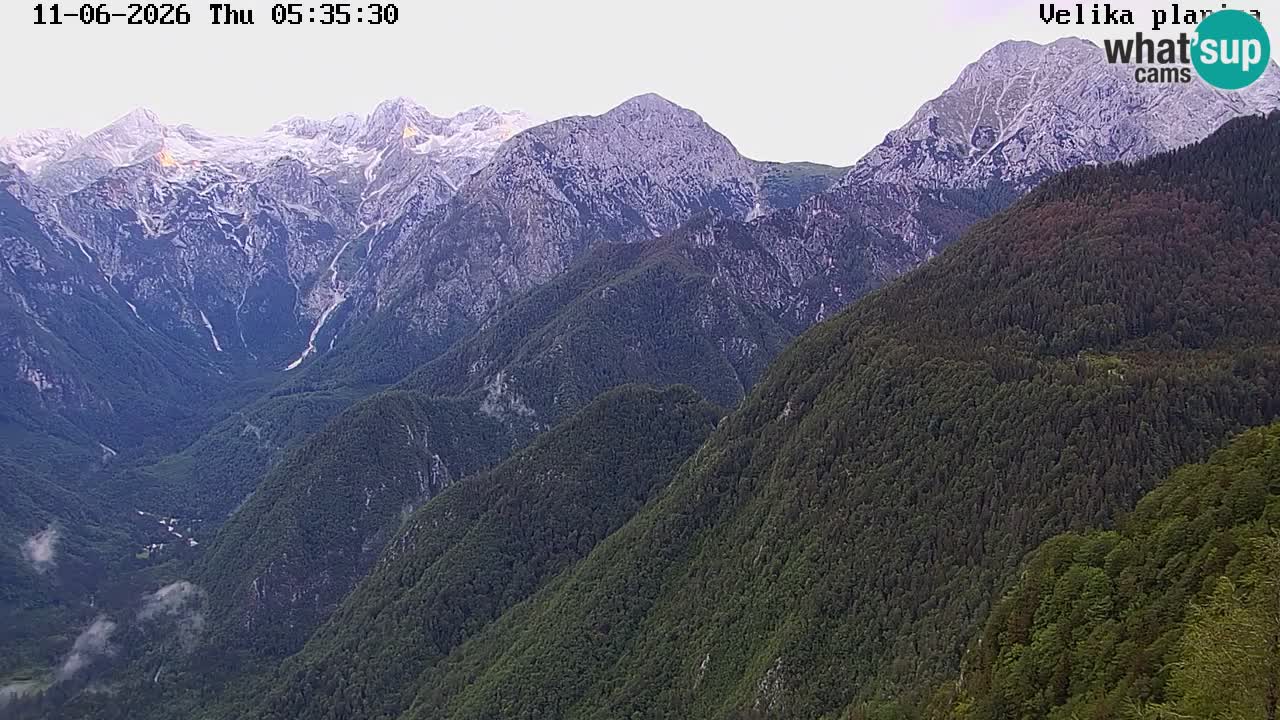 Dolina Kamniške Bistrice | Spletna kamera Velika Planina