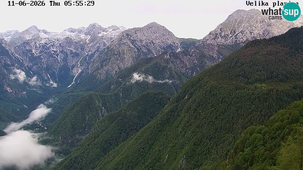 Valle Kamniška Bistrica | Webcam Velika Planina