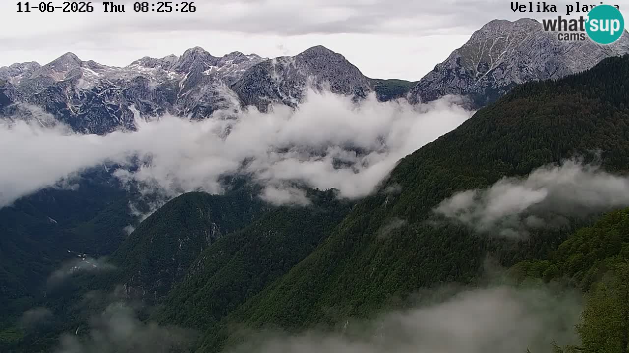 Valle Kamniška Bistrica | webcam Velika Planina