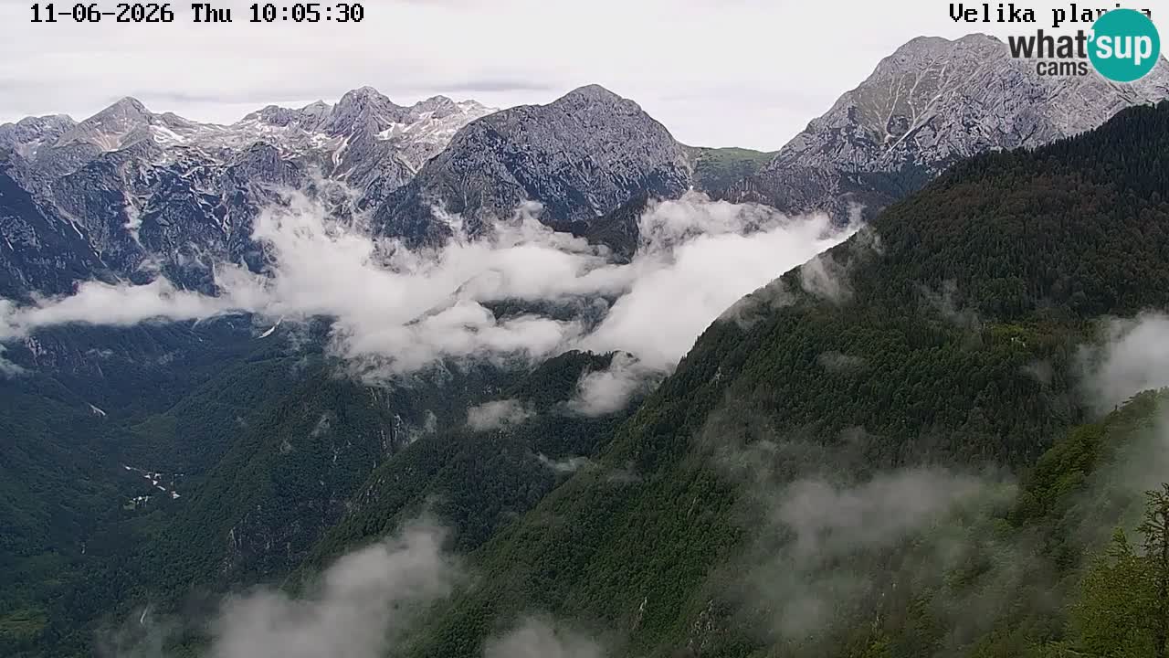 Dolina Kamniške Bistrice | Spletna kamera Velika Planina