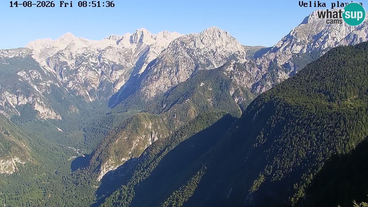 Vallée Kamniška Bistrica | webcam Velika Planina