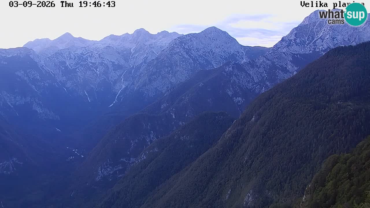 Valle Kamniška Bistrica | webcam Velika Planina