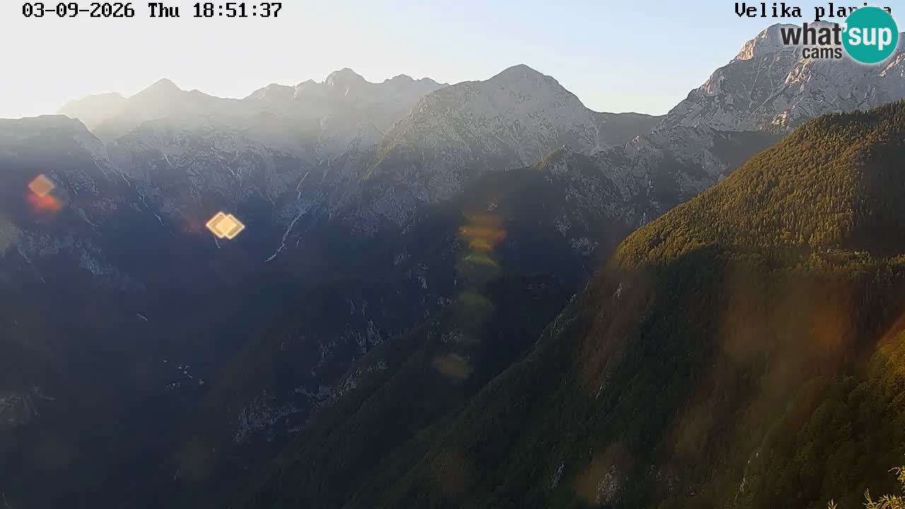 Valley Kamniške Bistrice | Webcam live Velika Planina