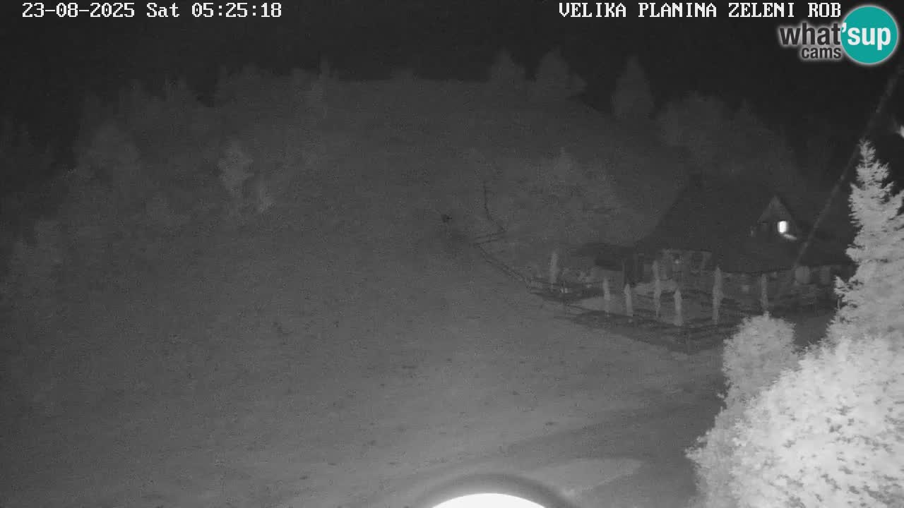 Zeleni Rob – kamera v živo | Velika Planina