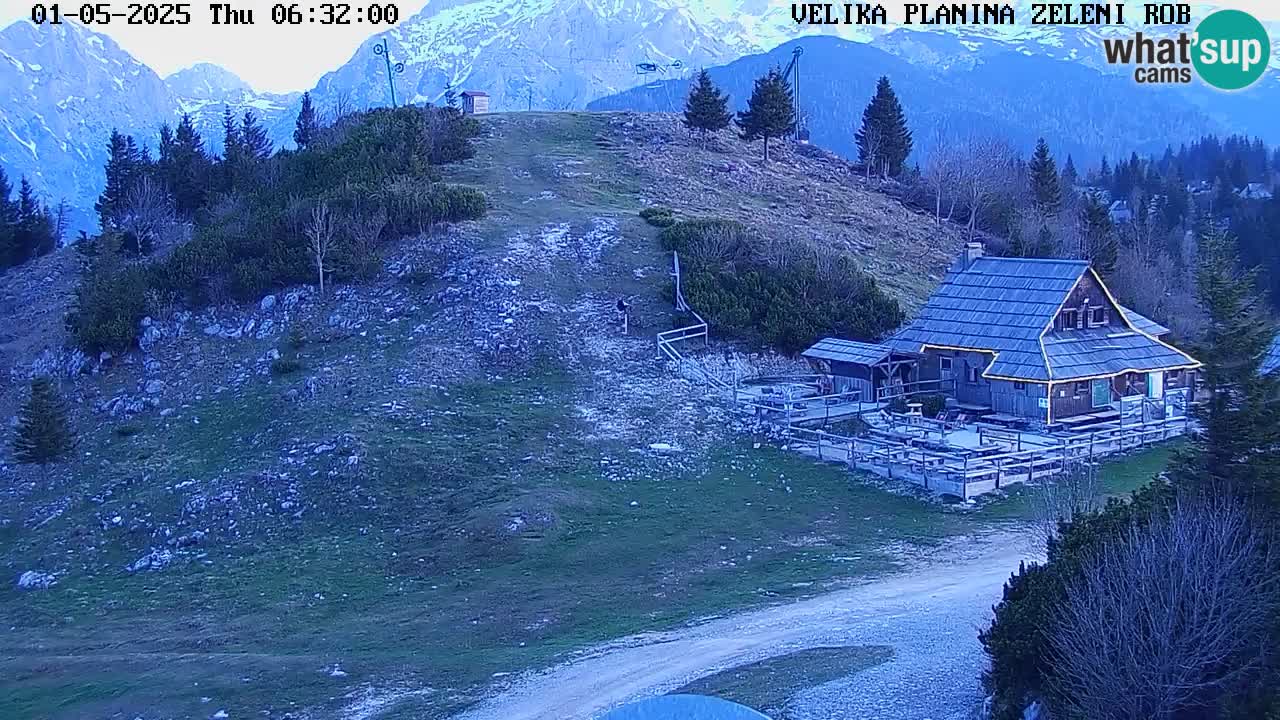 Zeleni Rob | Web kamera Velika Planina