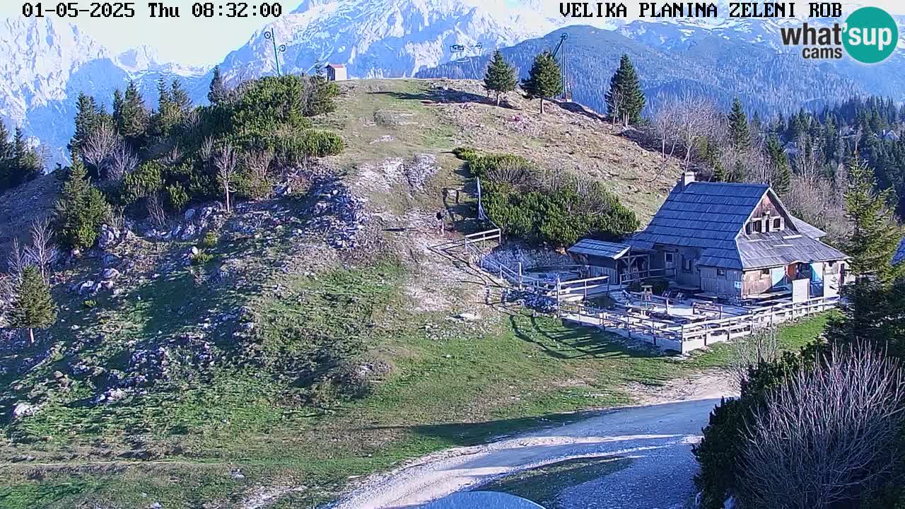 Zeleni Rob – kamera v živo | Velika Planina