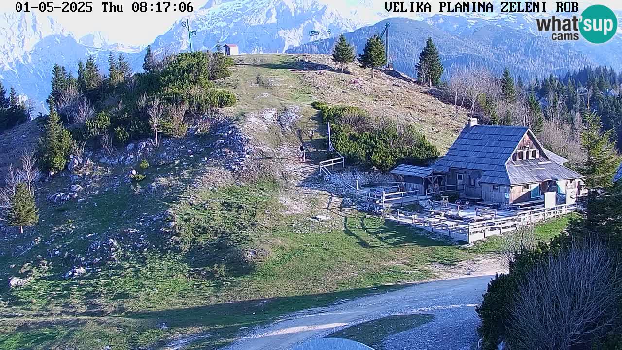 Zeleni Rob | Webcam en vivo Velika Planina