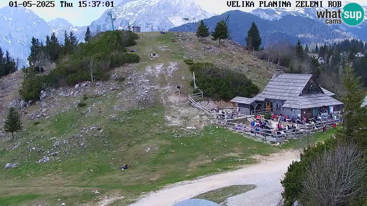 Zeleni Rob | Webcam en vivo Velika Planina