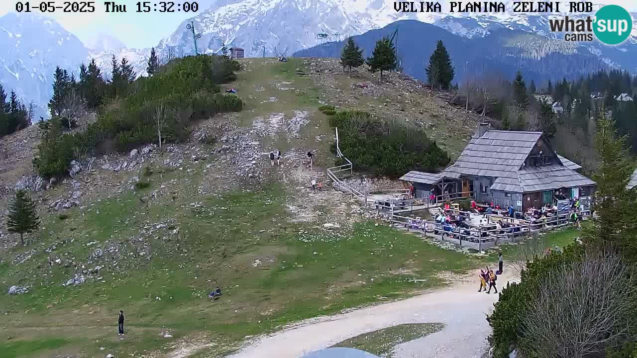 Zeleni Rob | Webcam en vivo Velika Planina