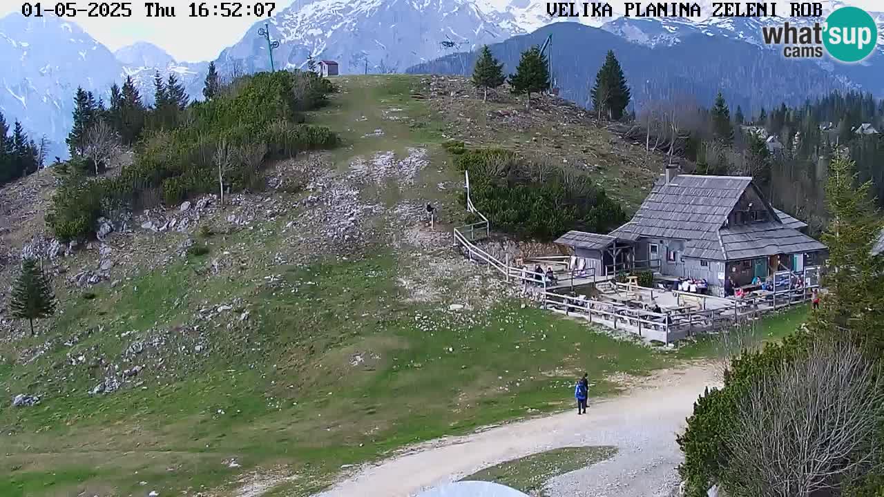 Zeleni Rob | Webcam en vivo Velika Planina