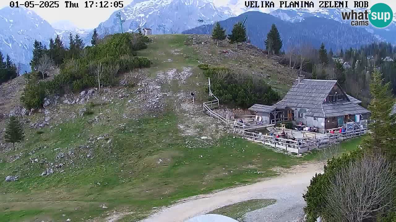 Zeleni Rob | Webcam en vivo Velika Planina