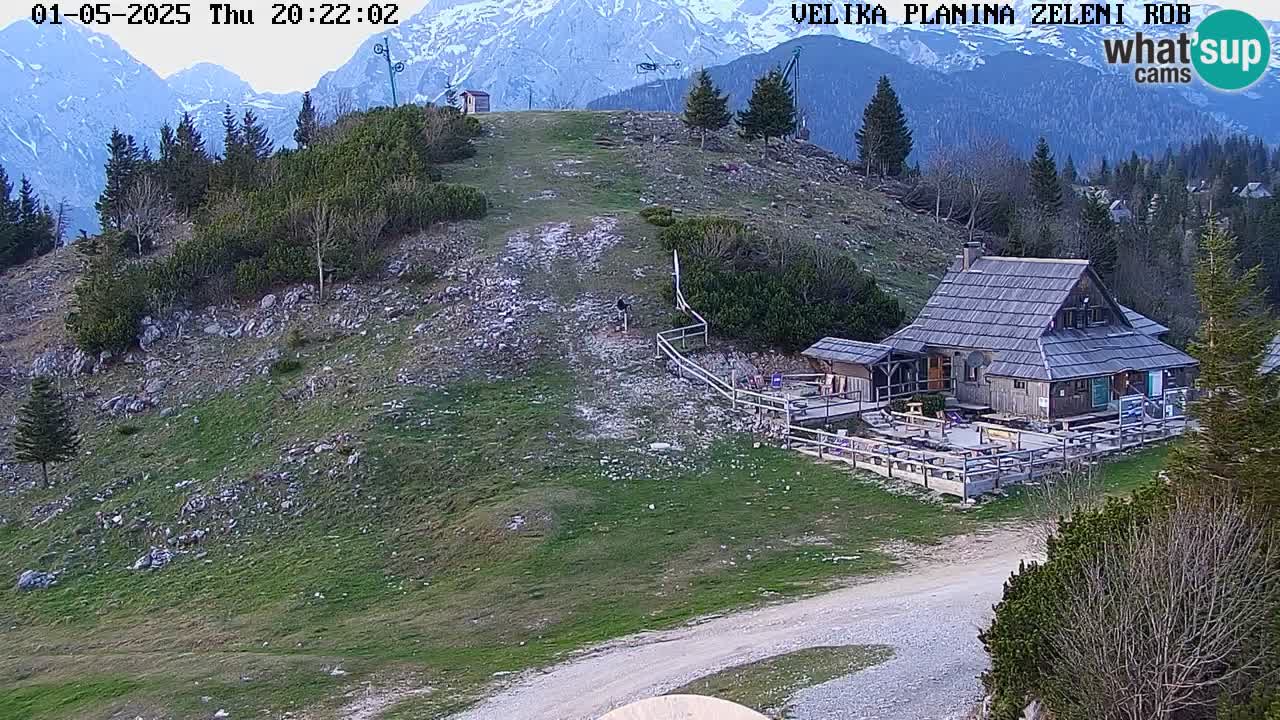 Zeleni Rob | Webcam en vivo Velika Planina