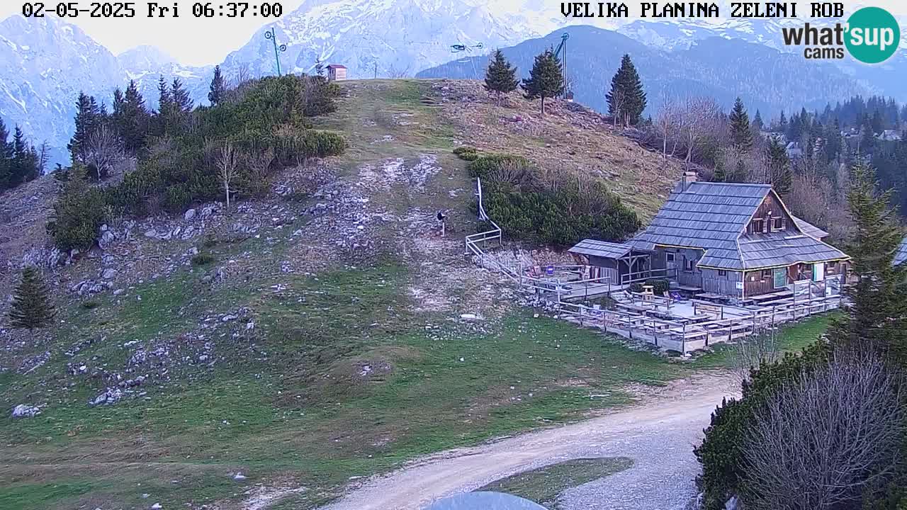 Zeleni Rob | Web kamera Velika Planina