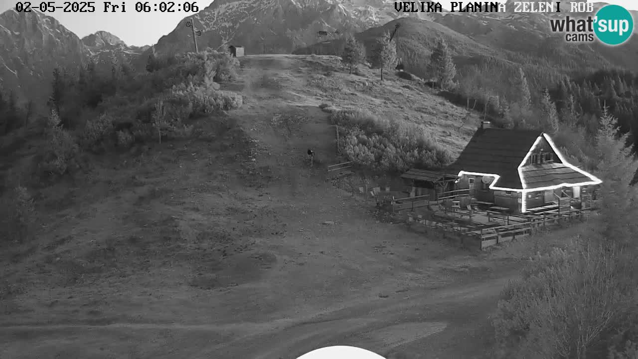 Zeleni Rob | Webcam en vivo Velika Planina