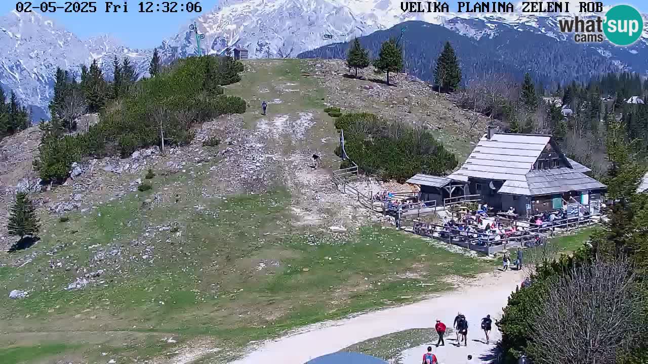 Zeleni Rob | Webcam en vivo Velika Planina