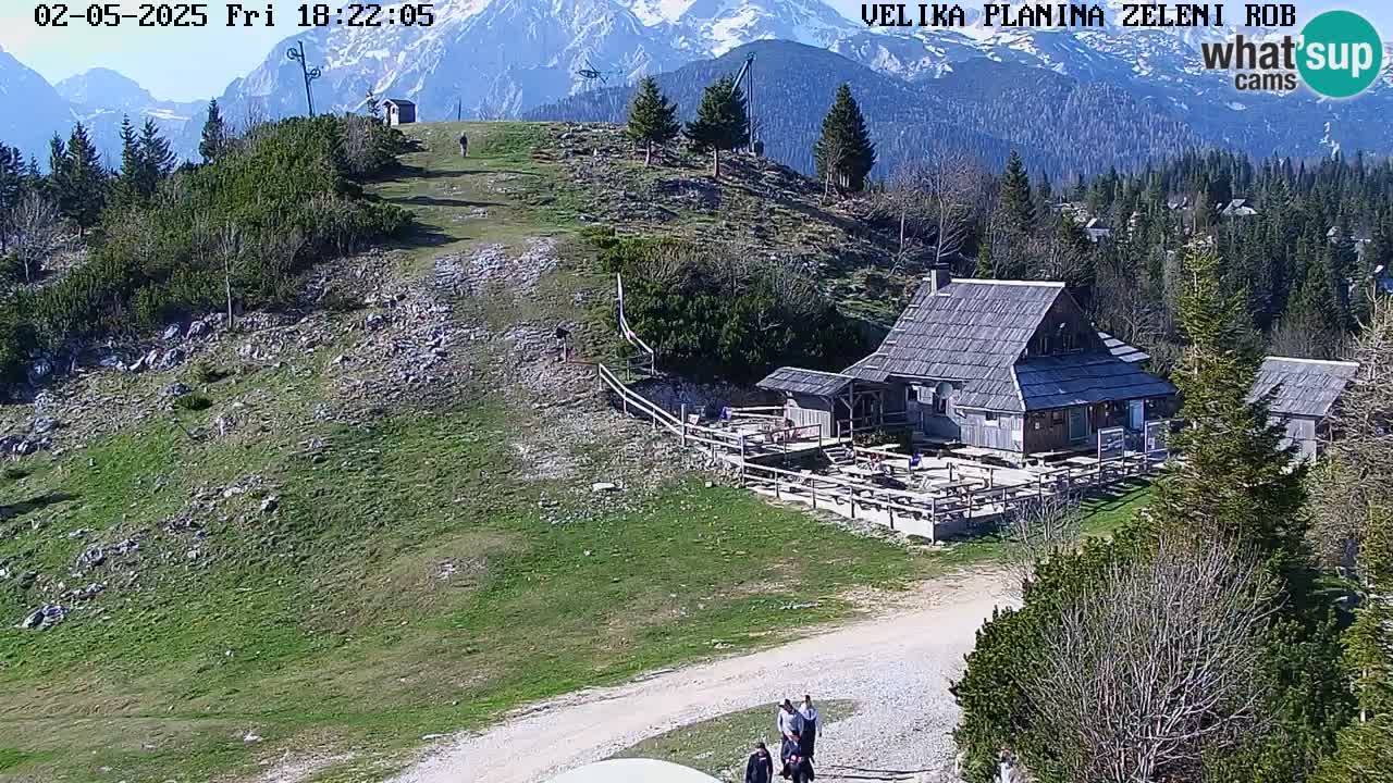 Zeleni Rob – kamera v živo | Velika Planina