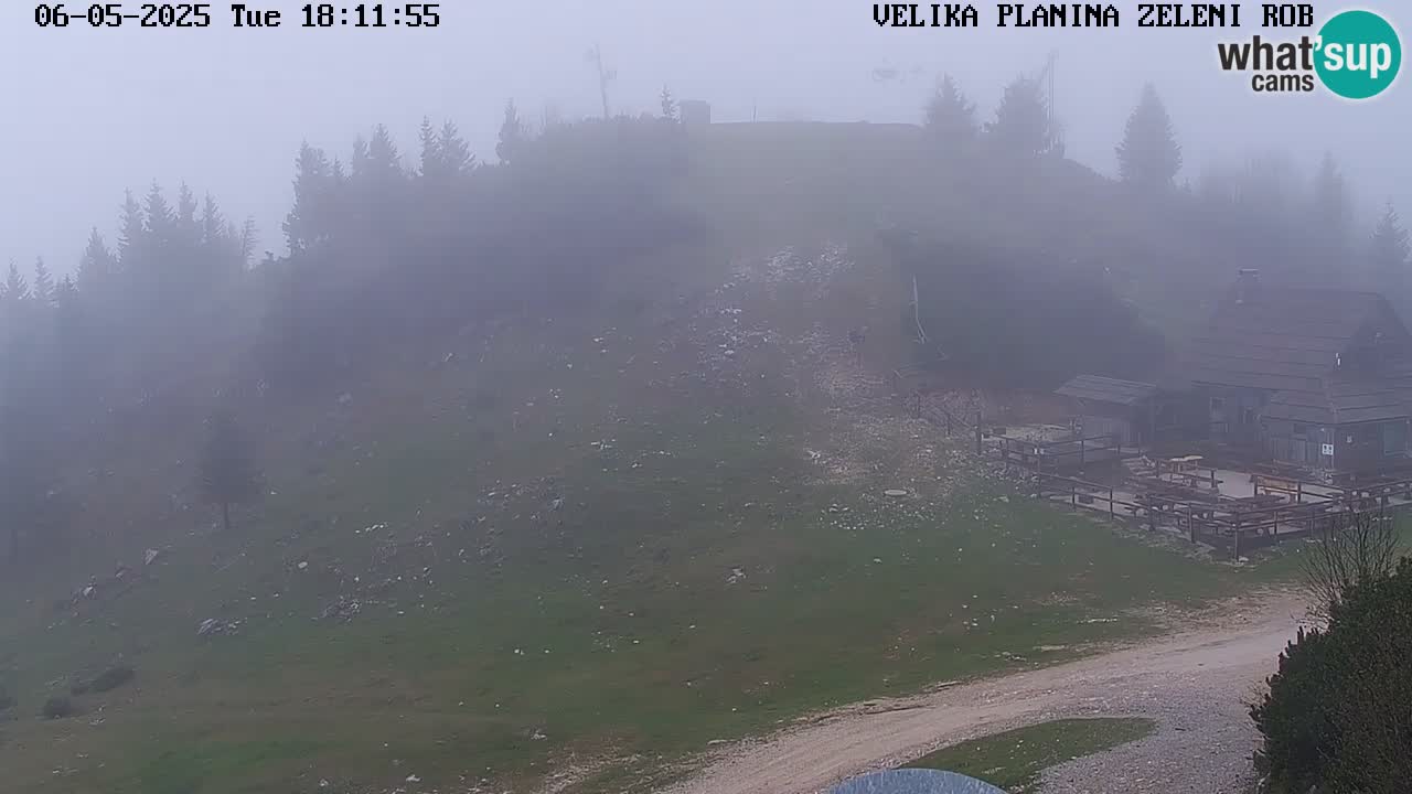 Zeleni Rob – kamera v živo | Velika Planina