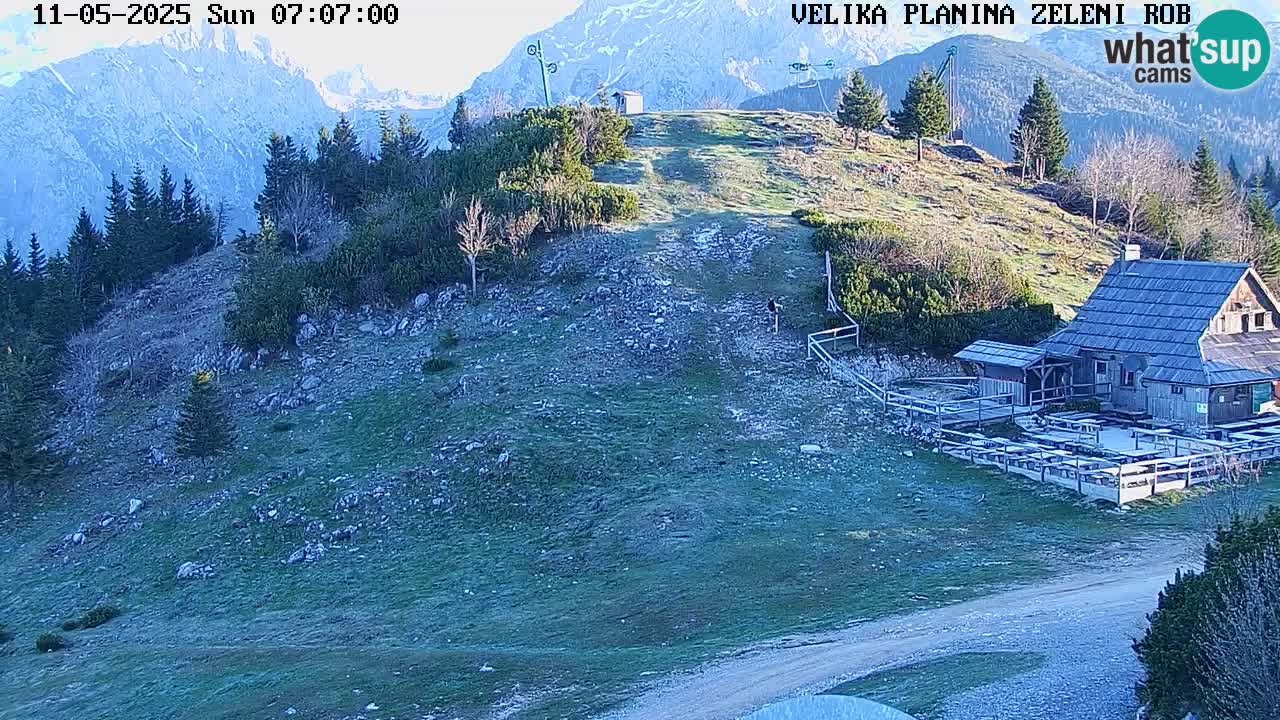 Zeleni Rob | Webcam en vivo Velika Planina