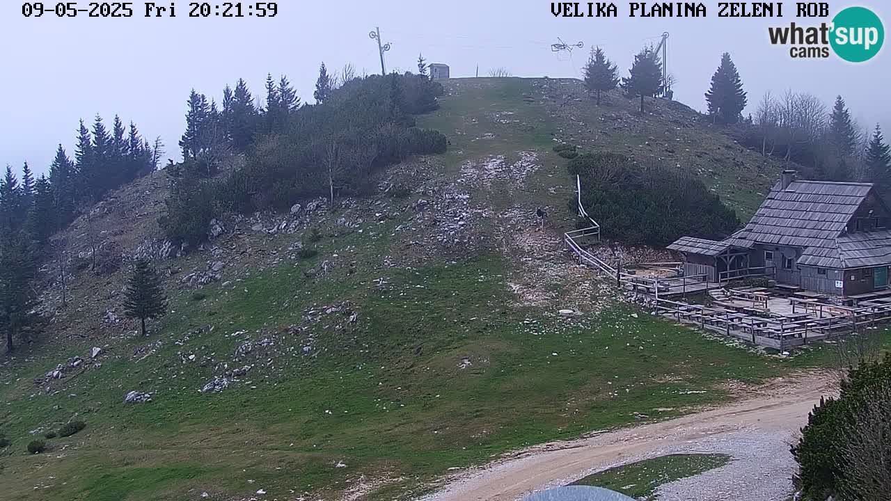Zeleni Rob | Webcam en vivo Velika Planina