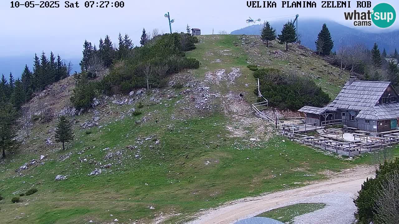 Zeleni Rob | Webcam en vivo Velika Planina