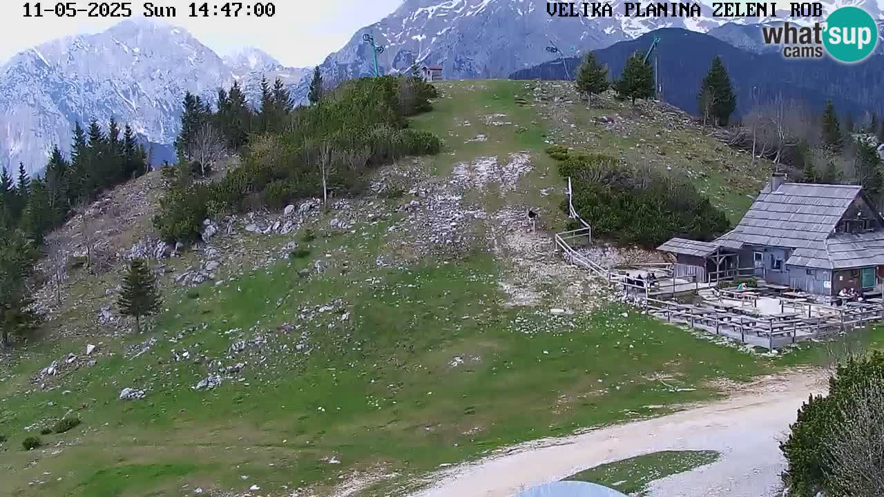 Zeleni Rob | Webcam en vivo Velika Planina