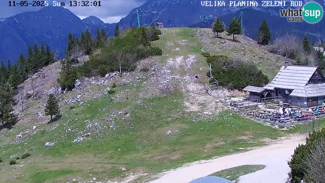Zeleni Rob | Webcam en vivo Velika Planina