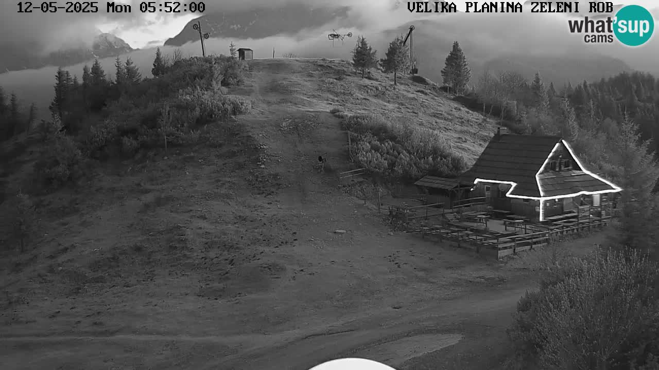 Zeleni Rob – kamera v živo | Velika Planina