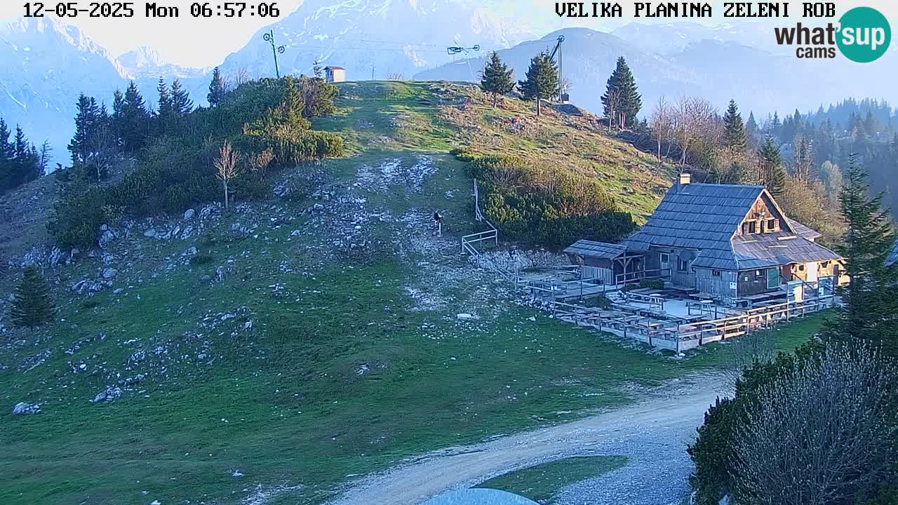 Zeleni Rob – Webcam live | Velika Planina