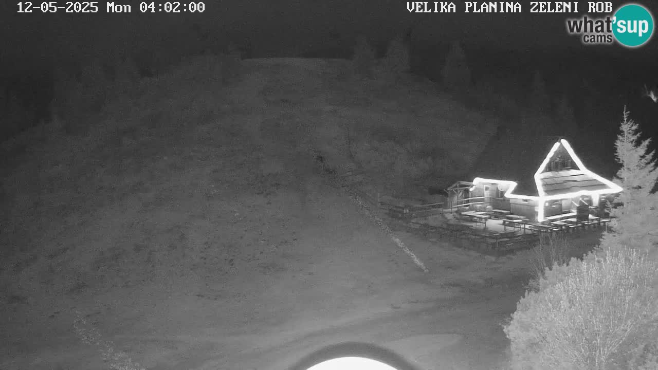 Zeleni Rob – kamera v živo | Velika Planina