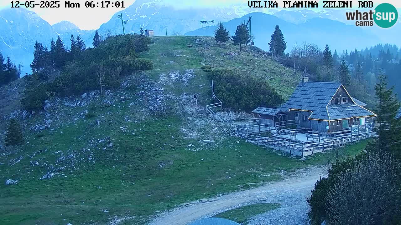 Zeleni Rob | Webcam en vivo Velika Planina