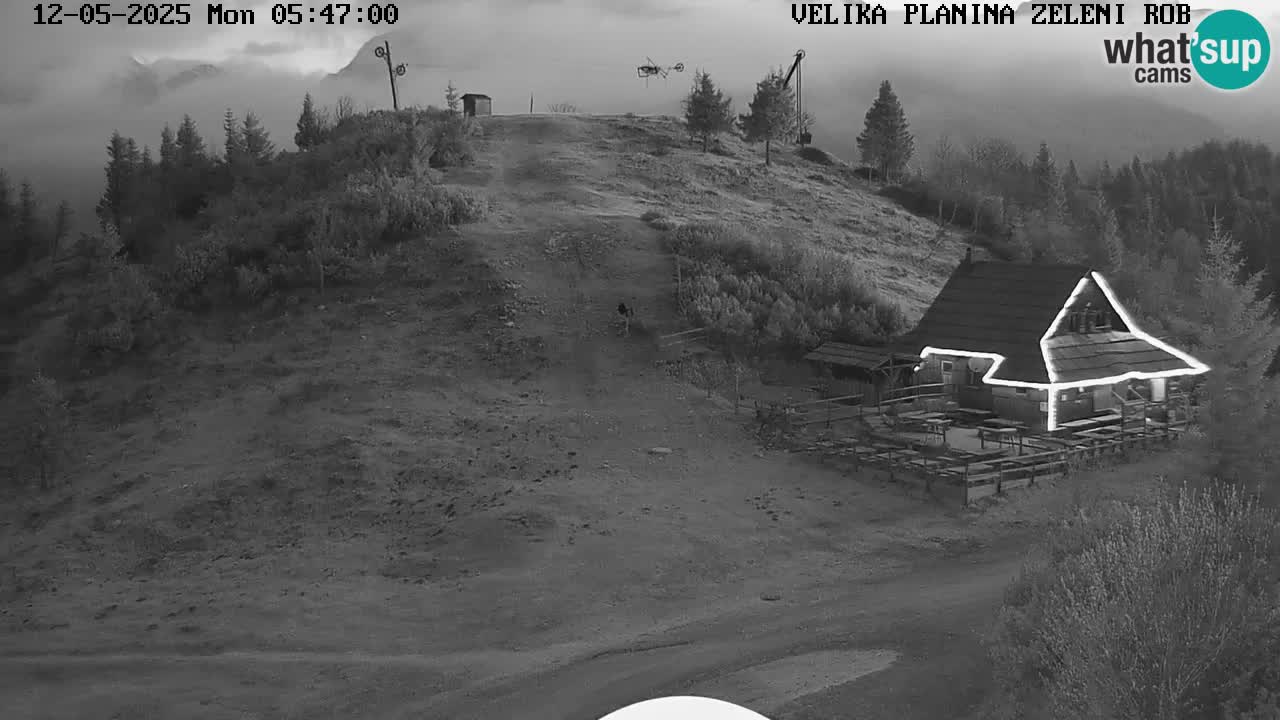 Zeleni Rob | Webcam en vivo Velika Planina