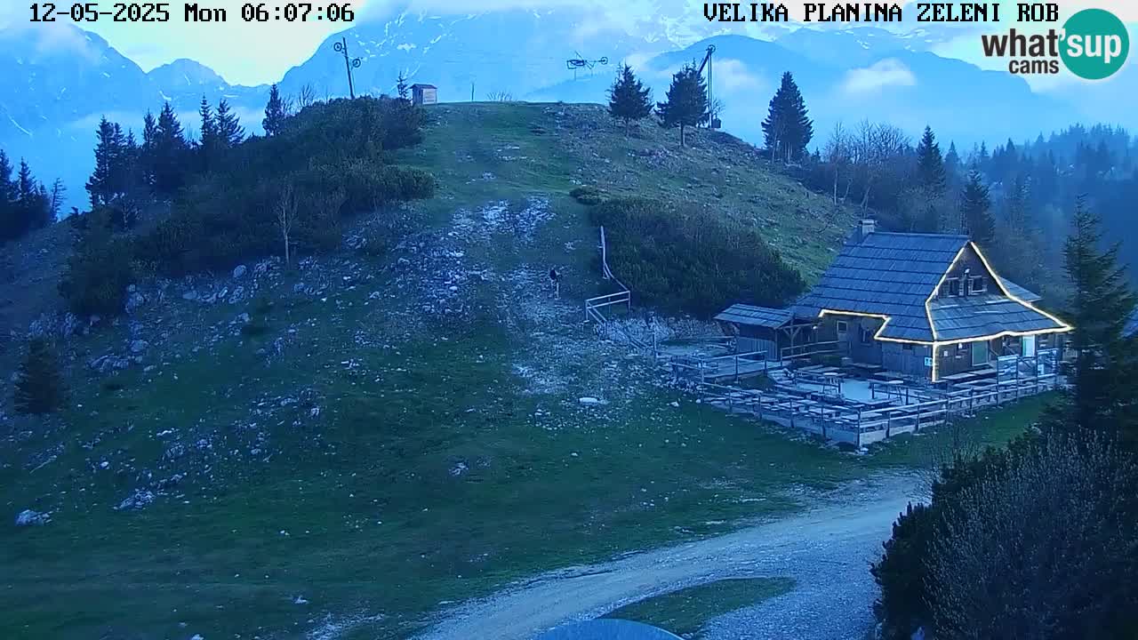Zeleni Rob | Webcam en vivo Velika Planina