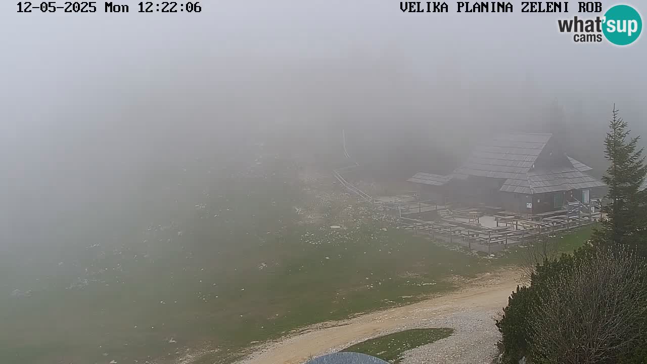 Zeleni Rob – kamera v živo | Velika Planina
