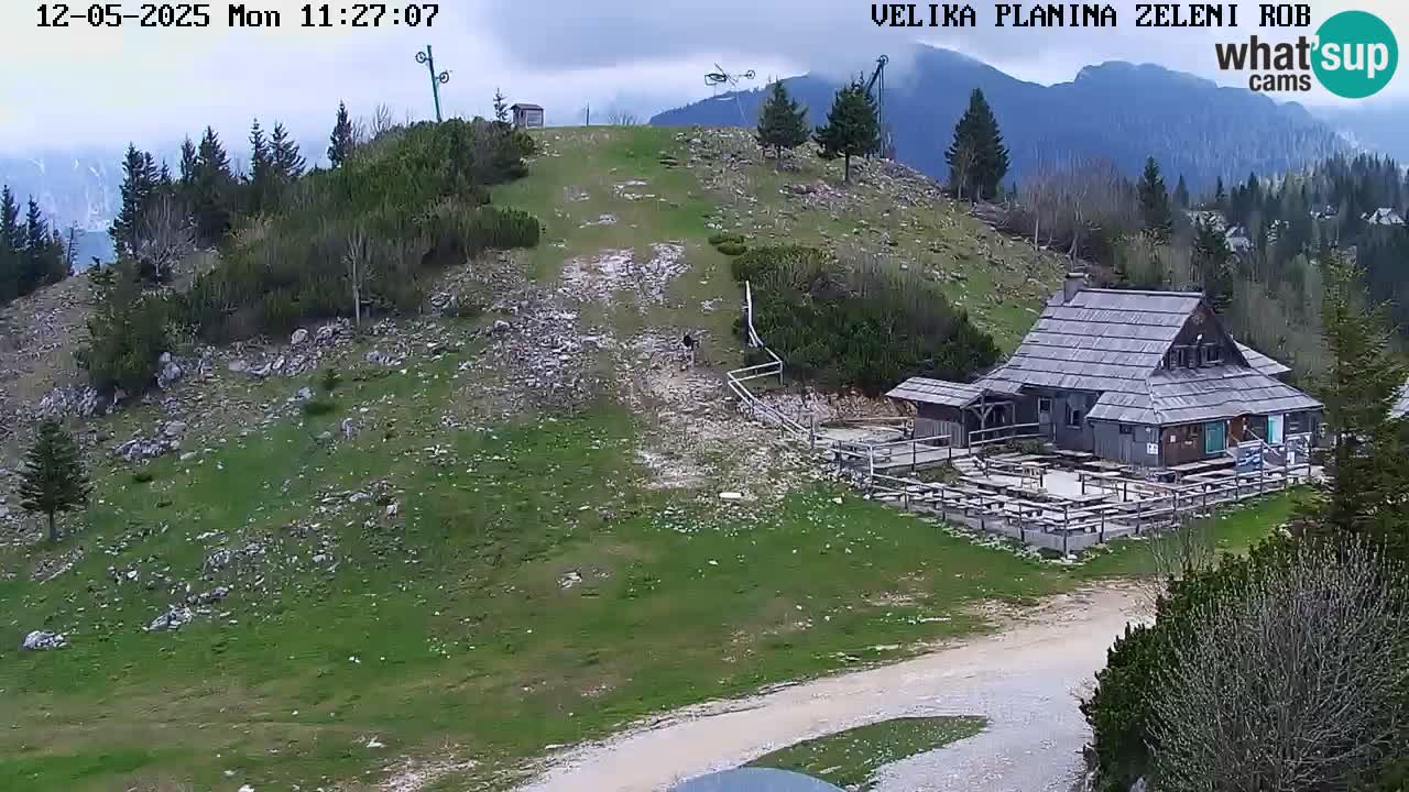 Zeleni Rob | Webcam en vivo Velika Planina