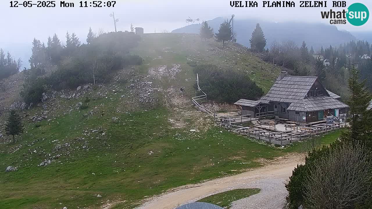 Zeleni Rob | Webcam en vivo Velika Planina