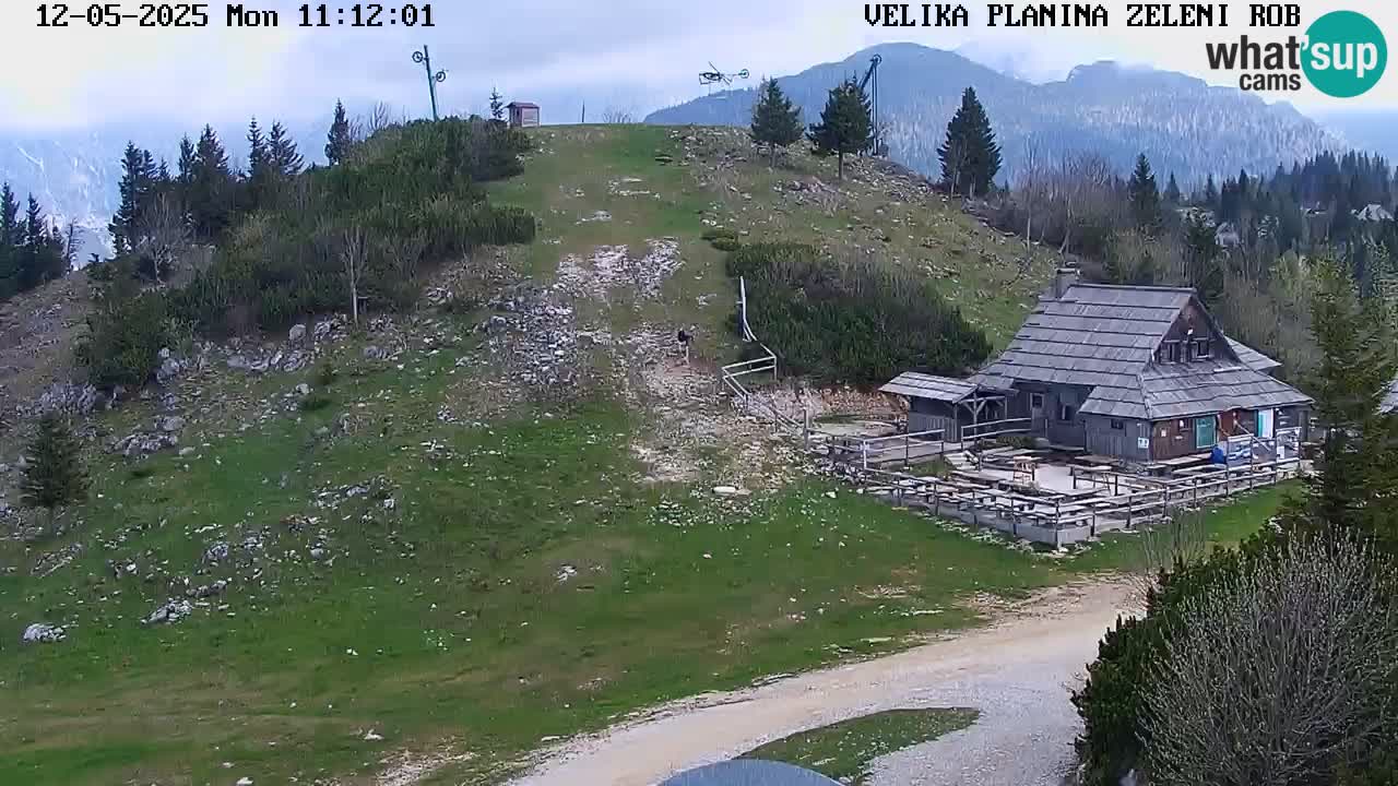 Zeleni Rob – kamera v živo | Velika Planina