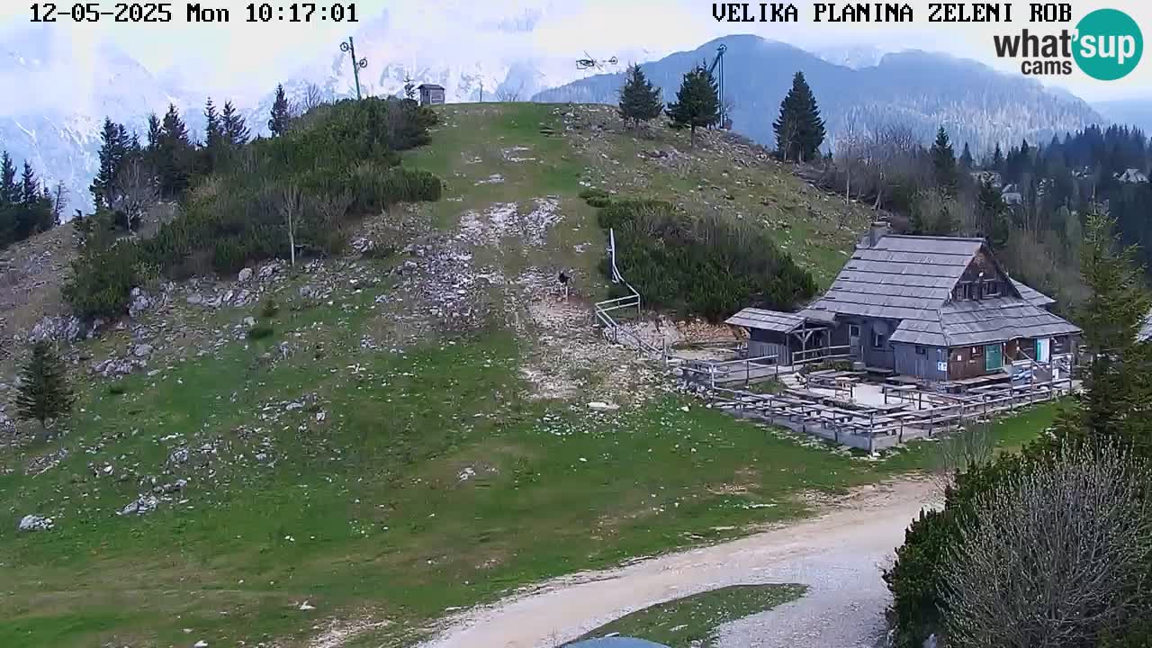 Zeleni Rob | Webcam en vivo Velika Planina
