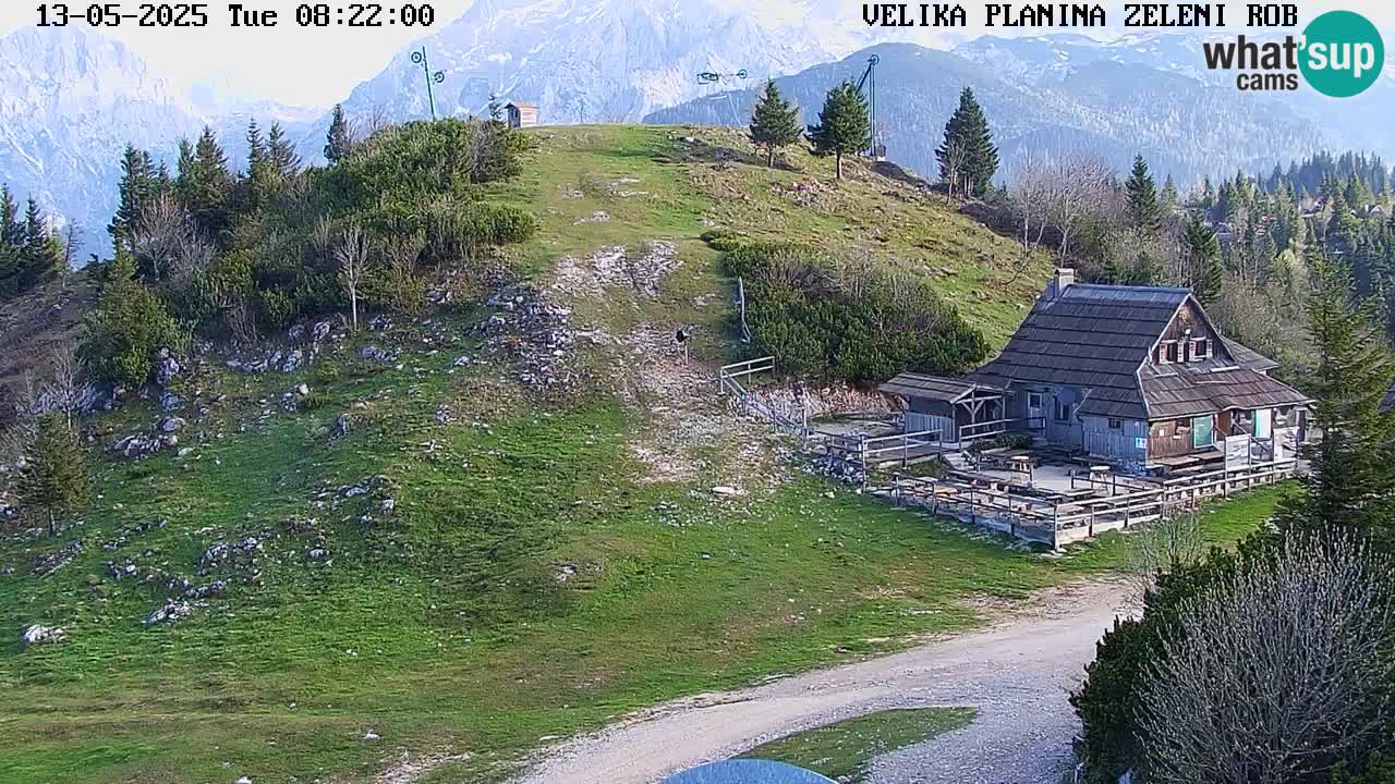 Zeleni Rob – kamera v živo | Velika Planina