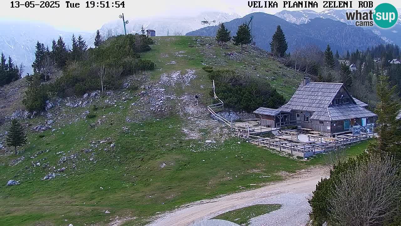 Zeleni Rob | Webcam en vivo Velika Planina