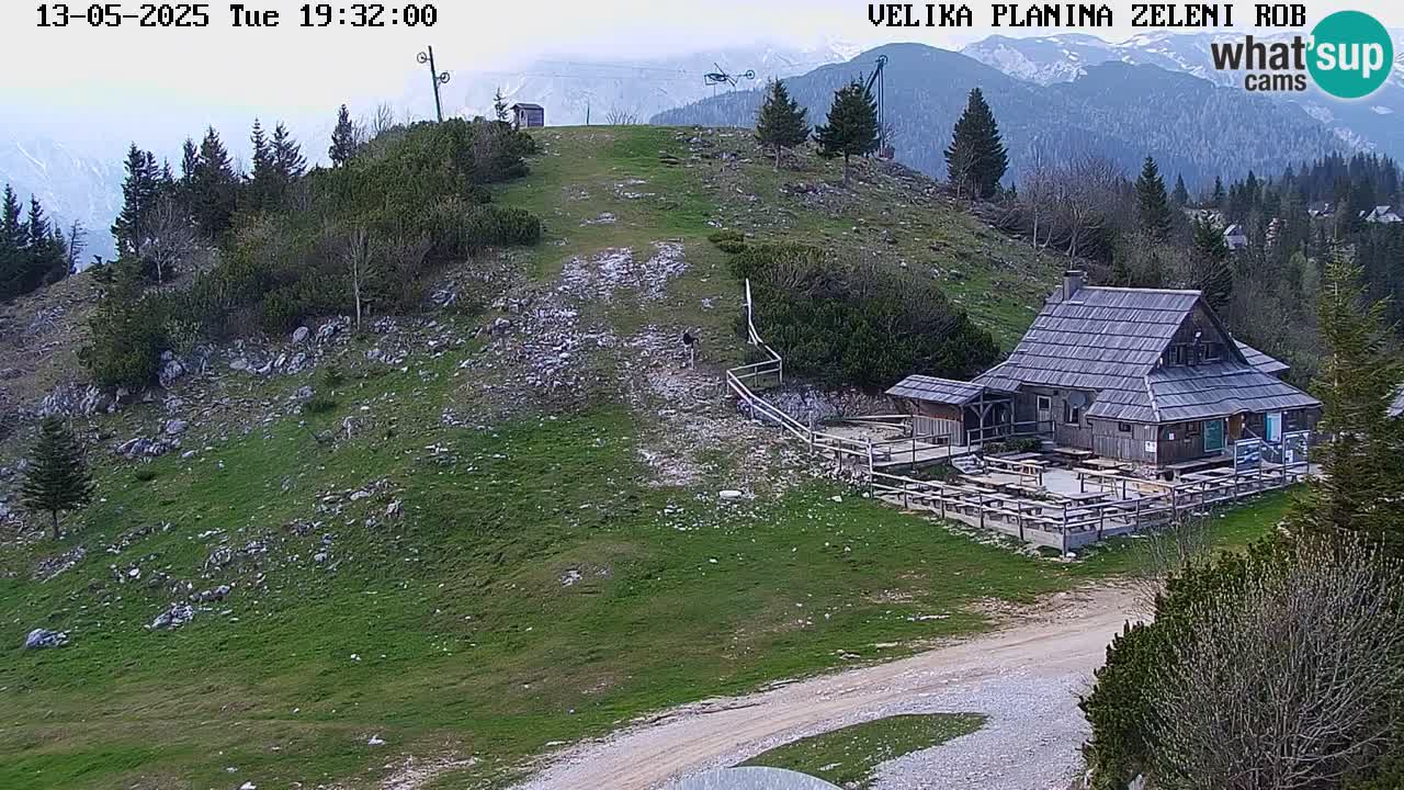 Zeleni Rob | Webcam en vivo Velika Planina